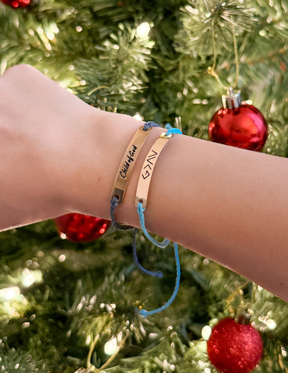 Blue Highs and Lows Inspirational Bracelet Elevated Faith