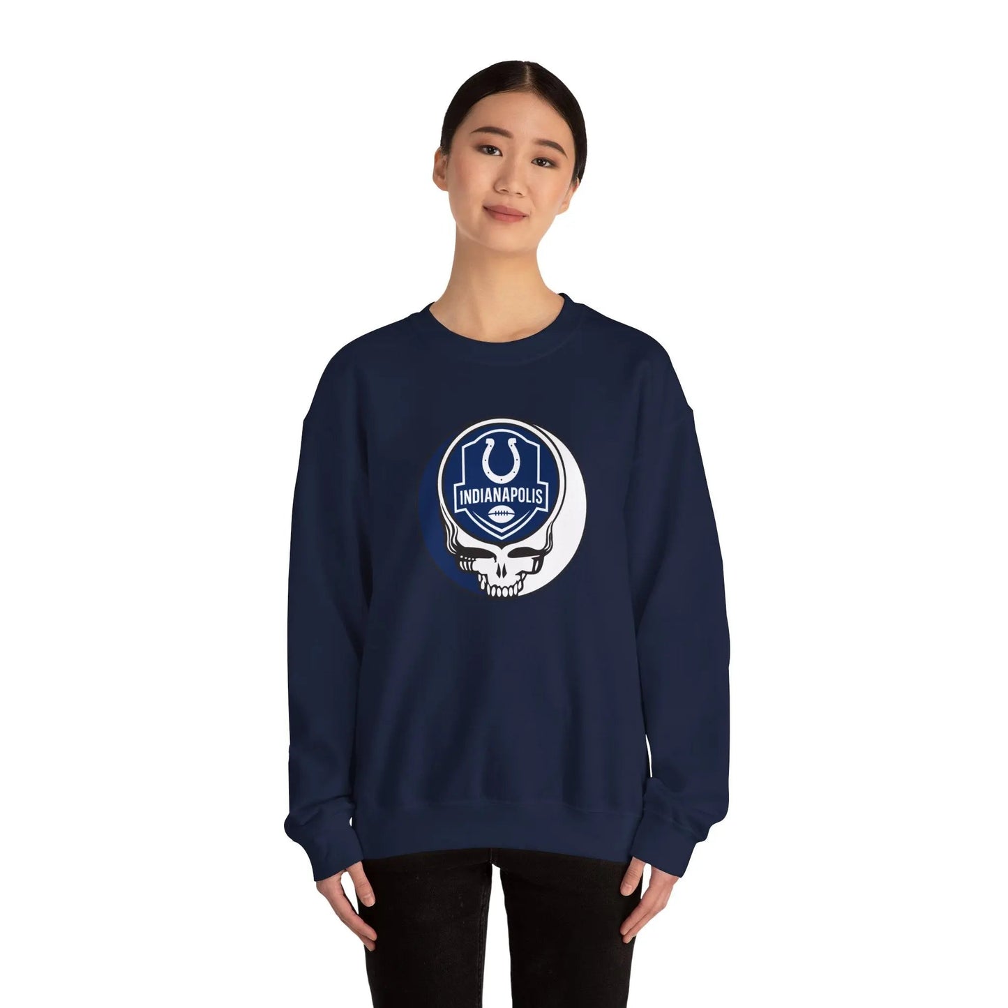 Gridiron Collection Indianapolis Colts Stealie Grateful Dead Crewneck Sweatshirt NFL