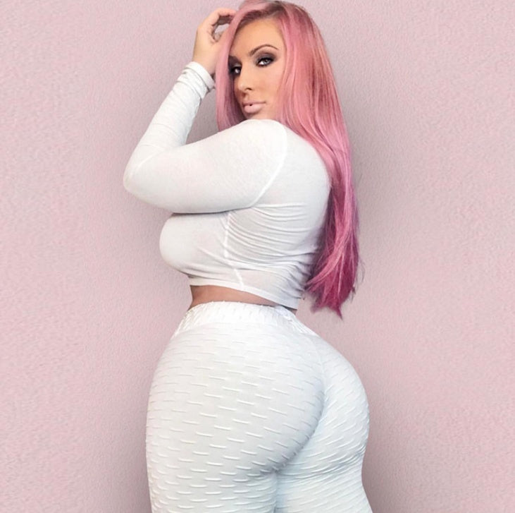 Booty Lifting Scrunch Anti Cellulite Leggings Without Pocket