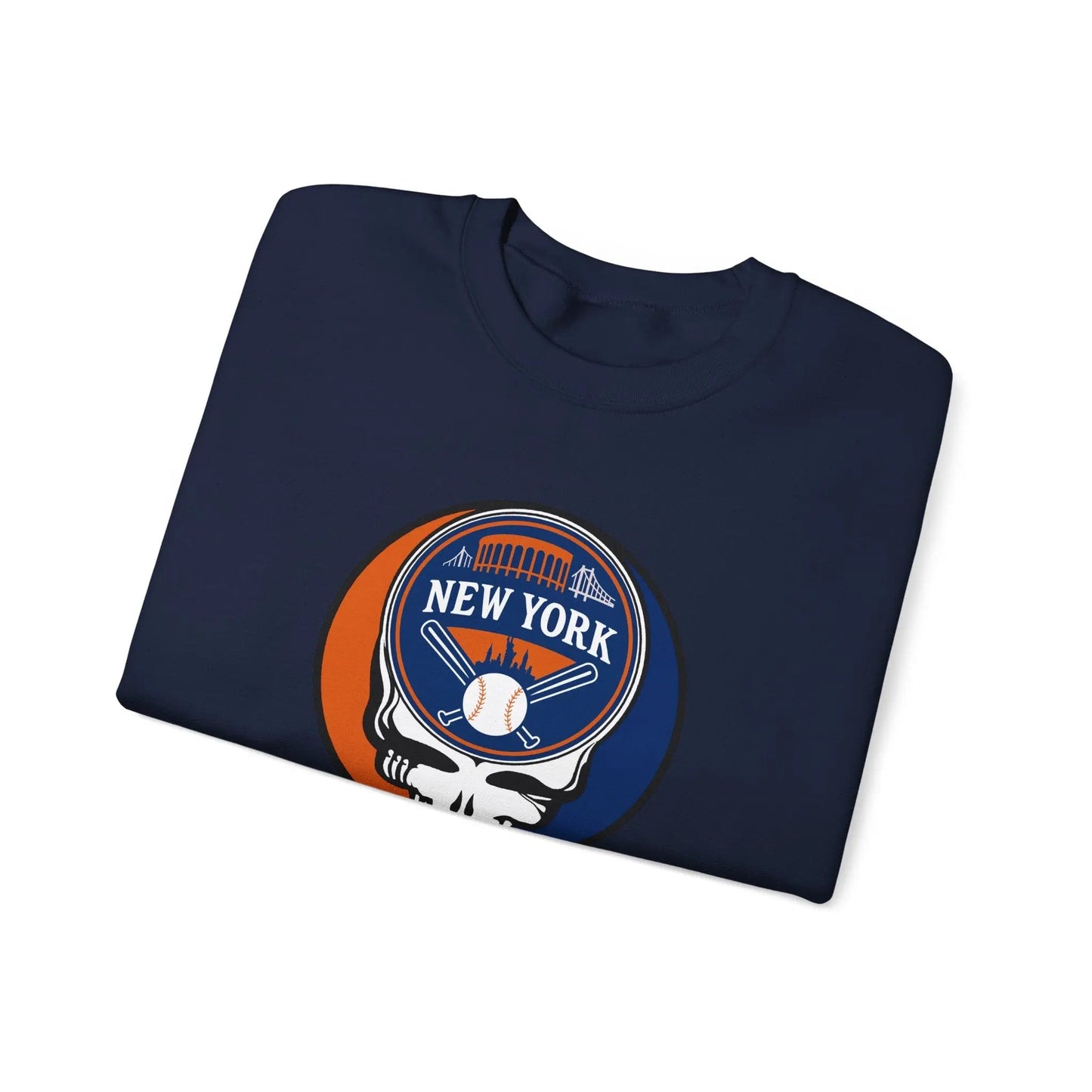 Grateful Dead Stealie Crewneck Sweatshirt Unisex Heavy Blend MLB The Ballpark Collection