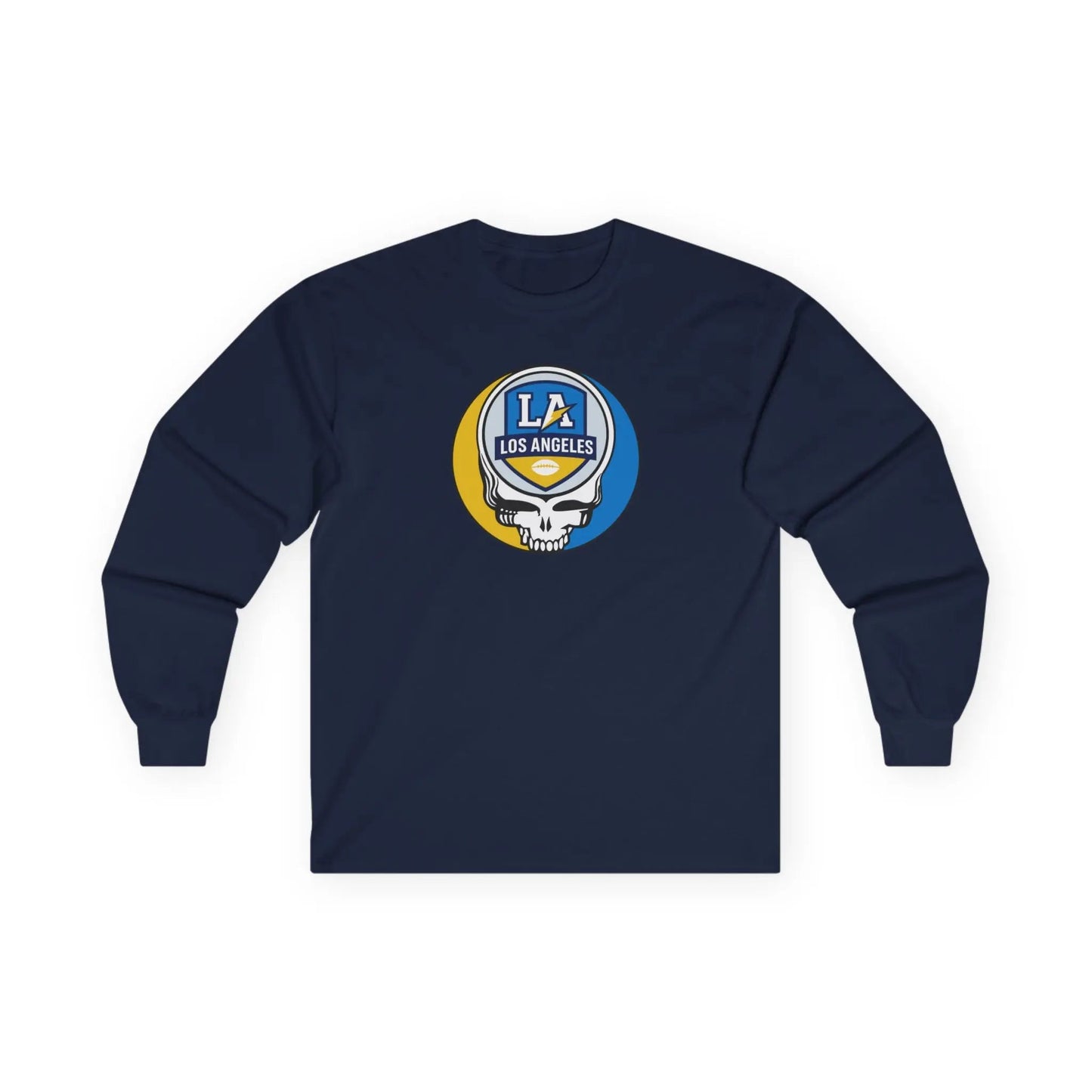 Grateful Dead Ultra Cotton Long Sleeve Tee Los Angeles Chargers The Gridiron Collection