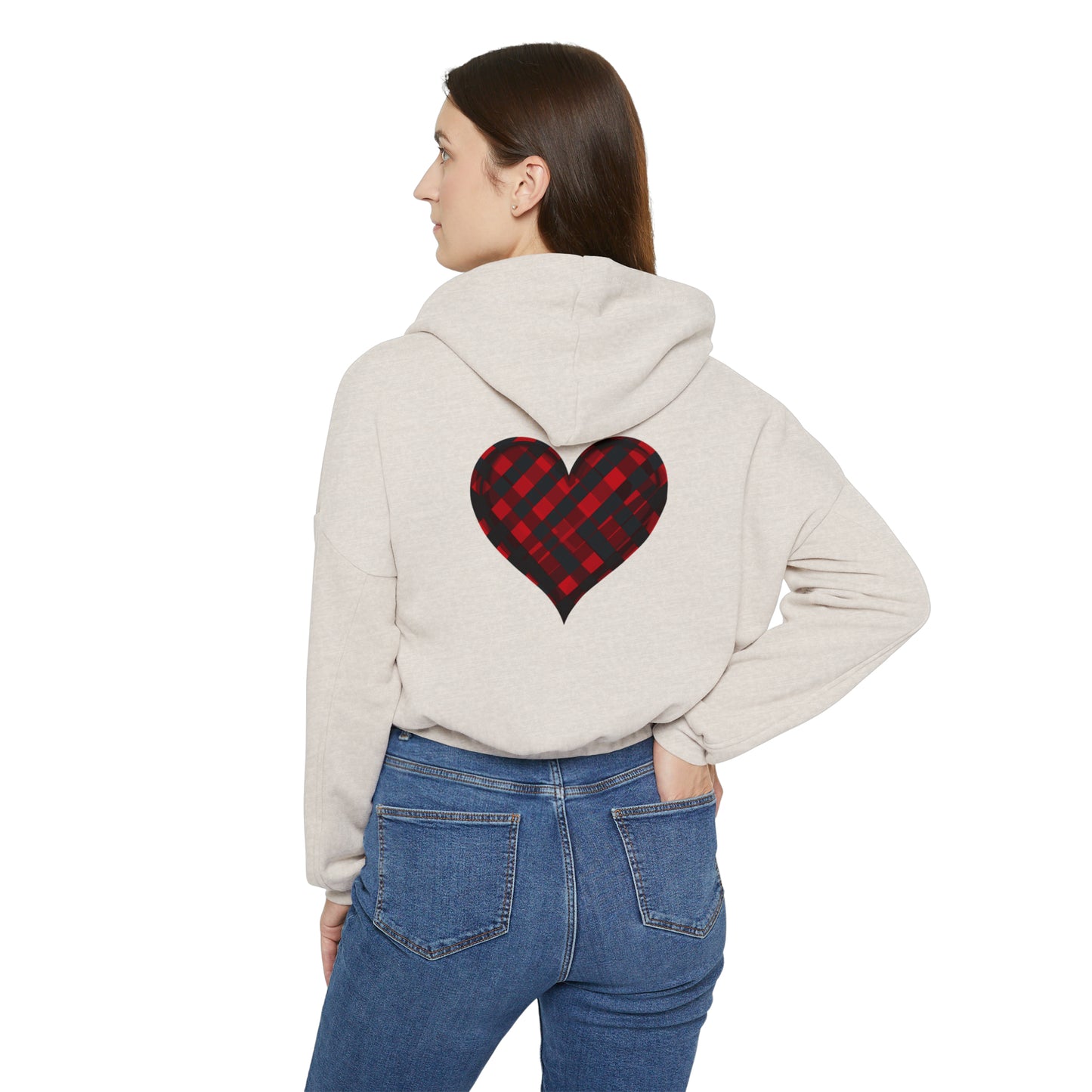 Valentine's best Gift, Women's Cinched Bottom Hoodie