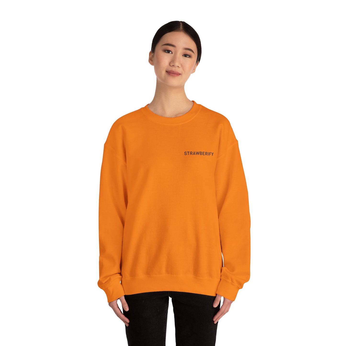 Cozy Unisex Crewneck Sweatshirt - 'STRAWBERIFY'