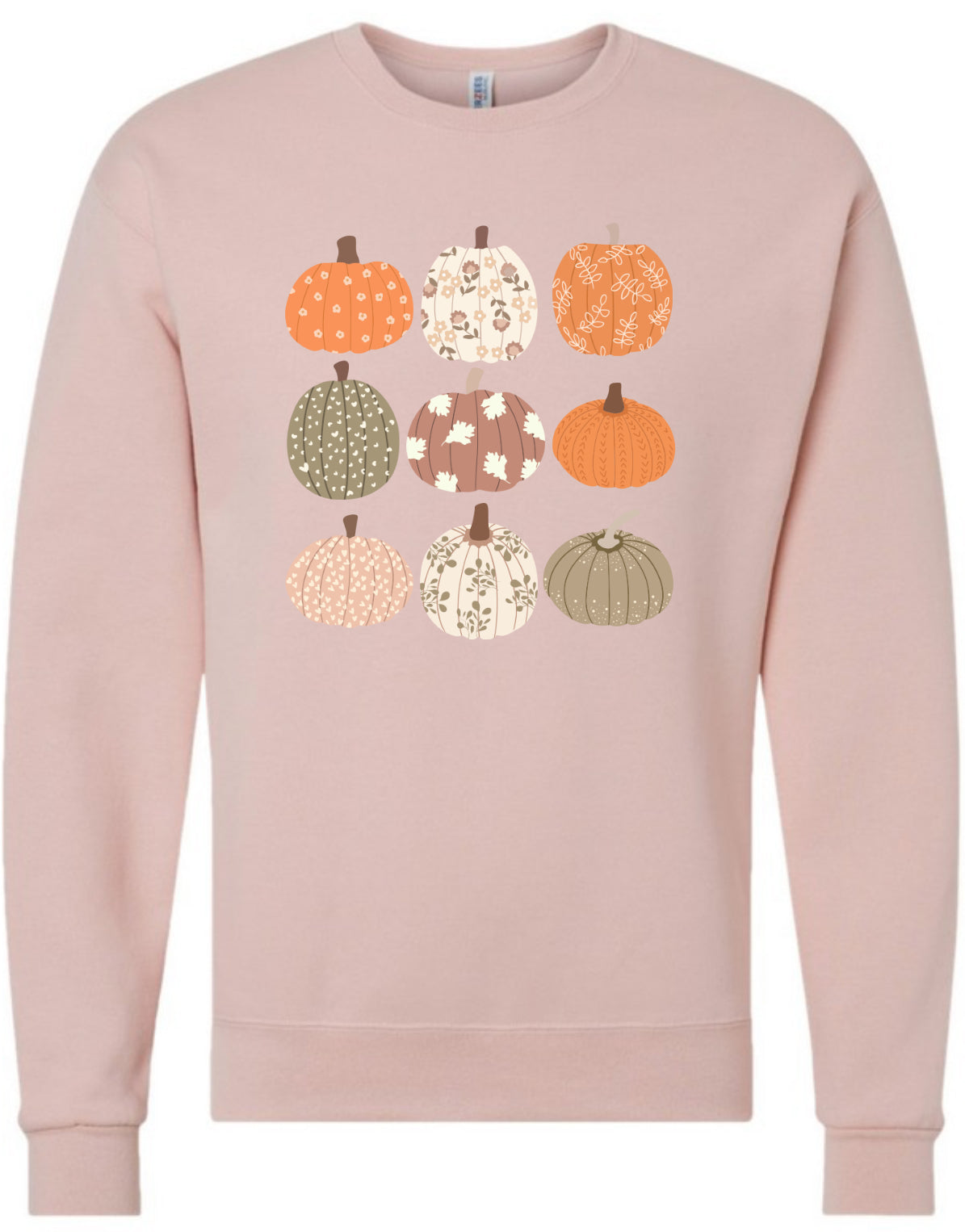 Pumpkin Patch Graphic Crewneck Sweatshirt Comfort Colors