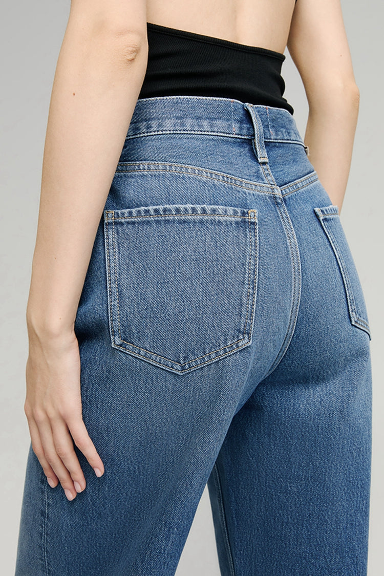 Moon Curve Mid-weight Wide Leg Jeans Hey Joanie