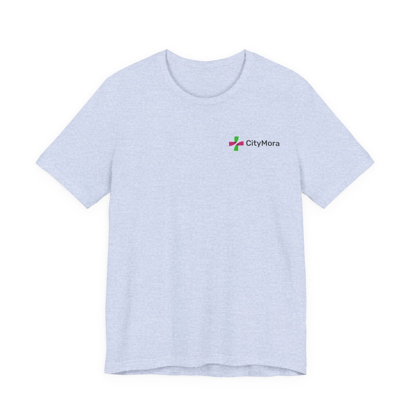 Casual Unisex Tee - 'CityMora' Motivational Short Sleeve Shirt