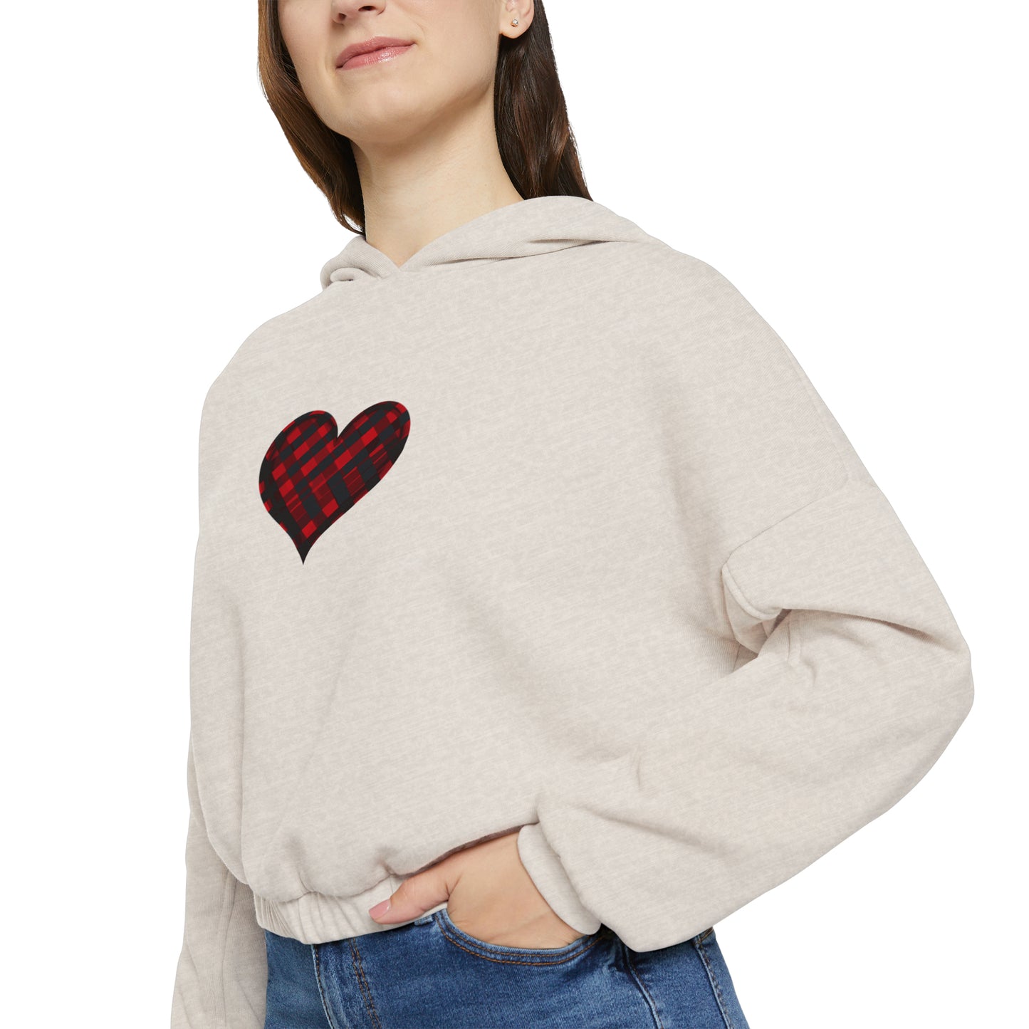 Valentine's best Gift, Women's Cinched Bottom Hoodie