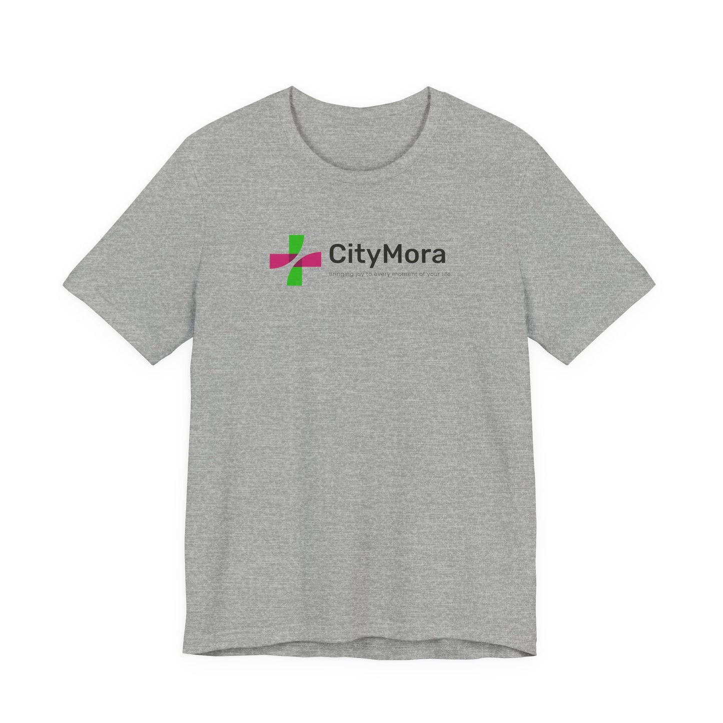 Casual Unisex Tee - 'CityMora' Motivational Short Sleeve Shirt
