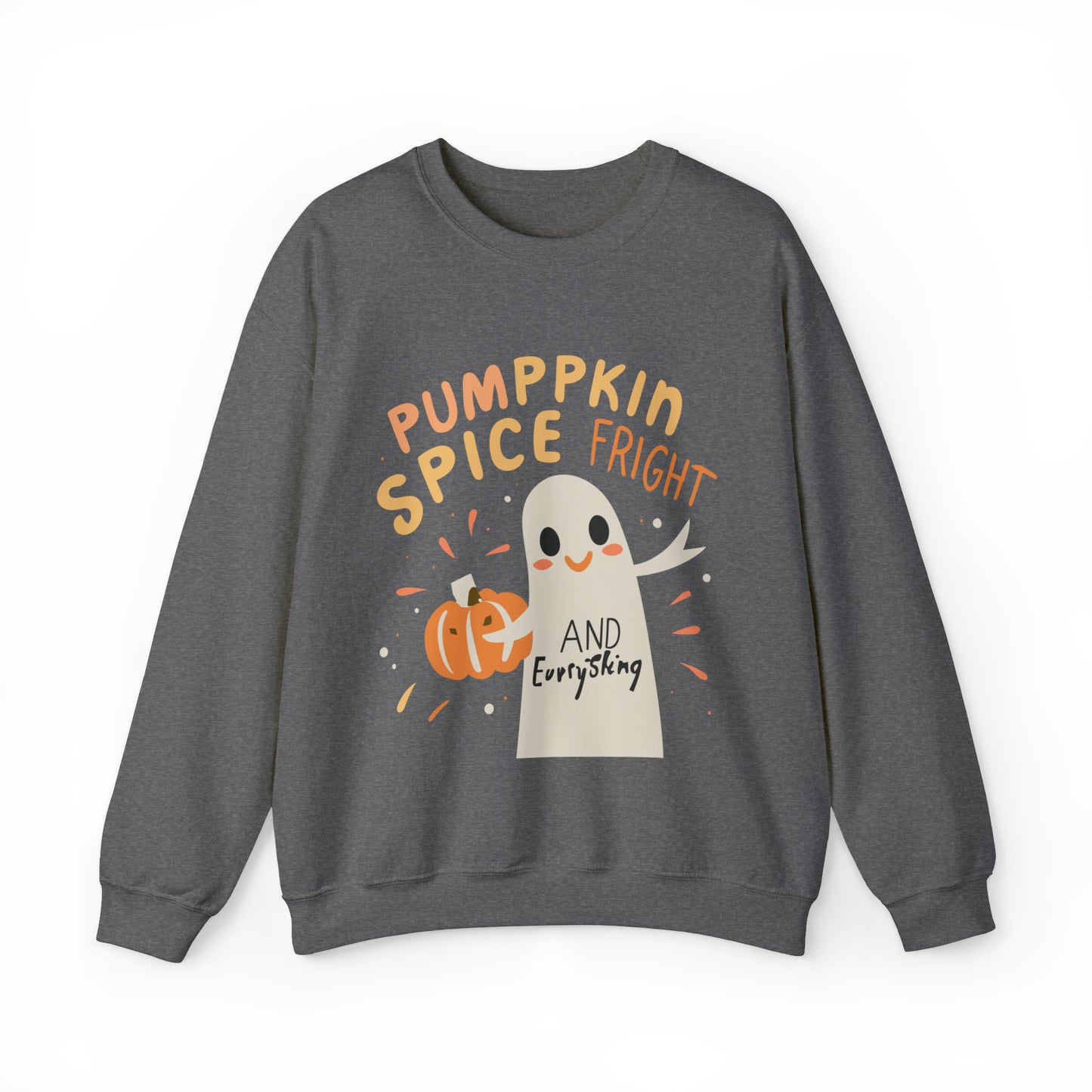 Pumppkin Spice Fright Sweatshirt, Spooky Season Halloween Sweatshirt, Winter Sweatshirt, Spooky Sweatshirt, Halloween Gifts