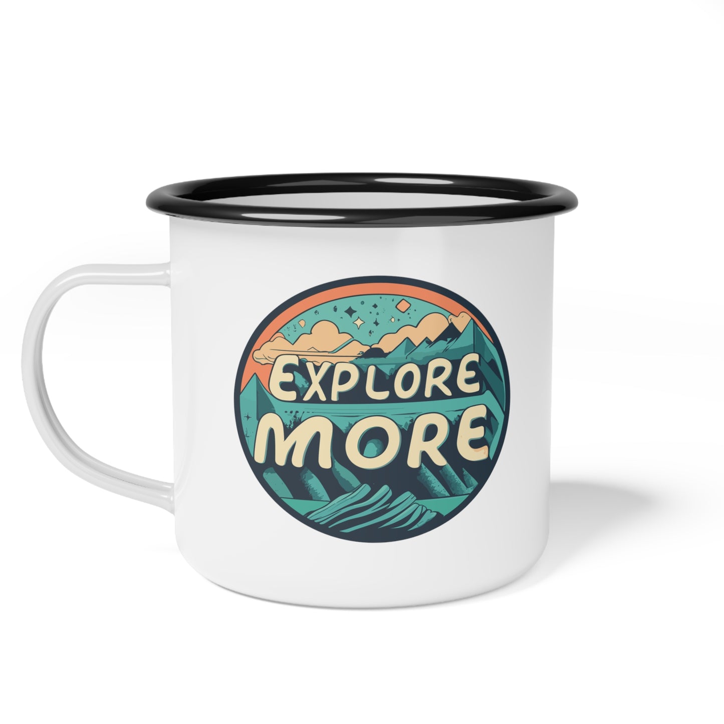 Enamel Camp Cup - Unique Explore More Travel Mug