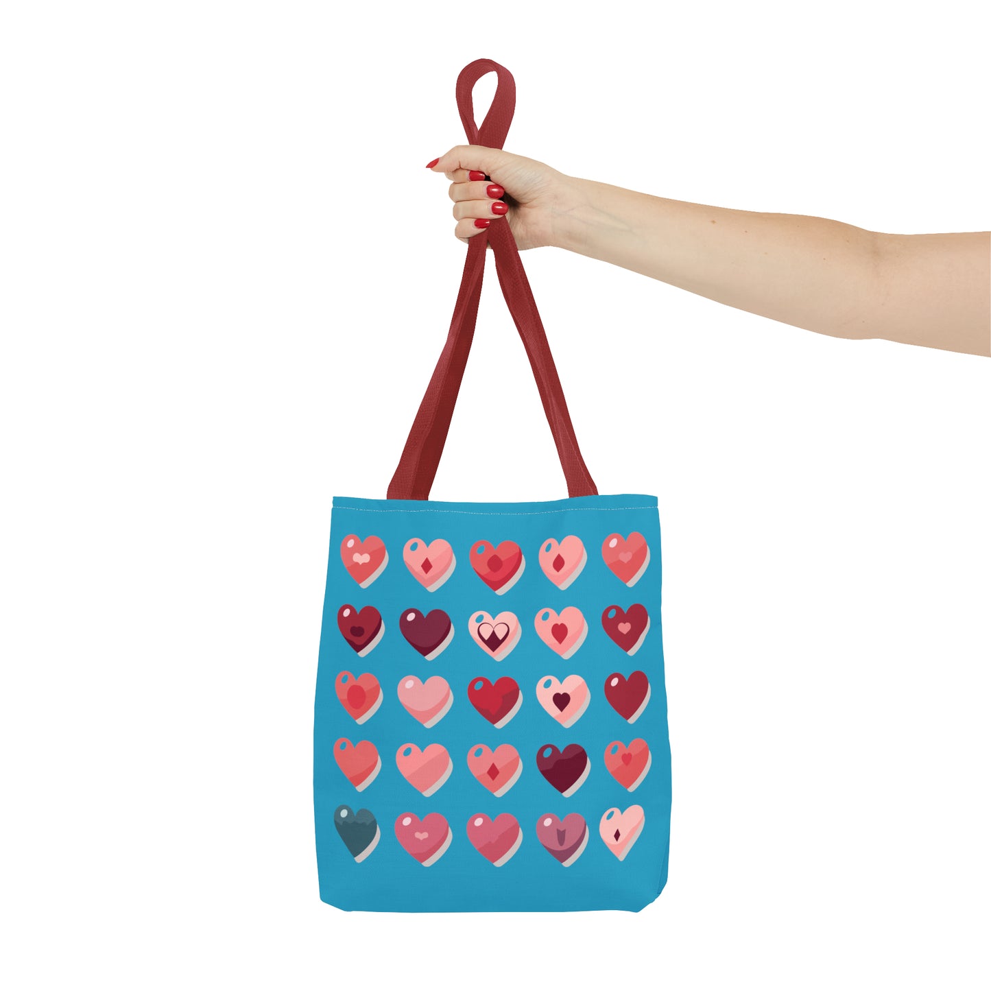 Valentine's Turquoise Tote Bag (AOP)
