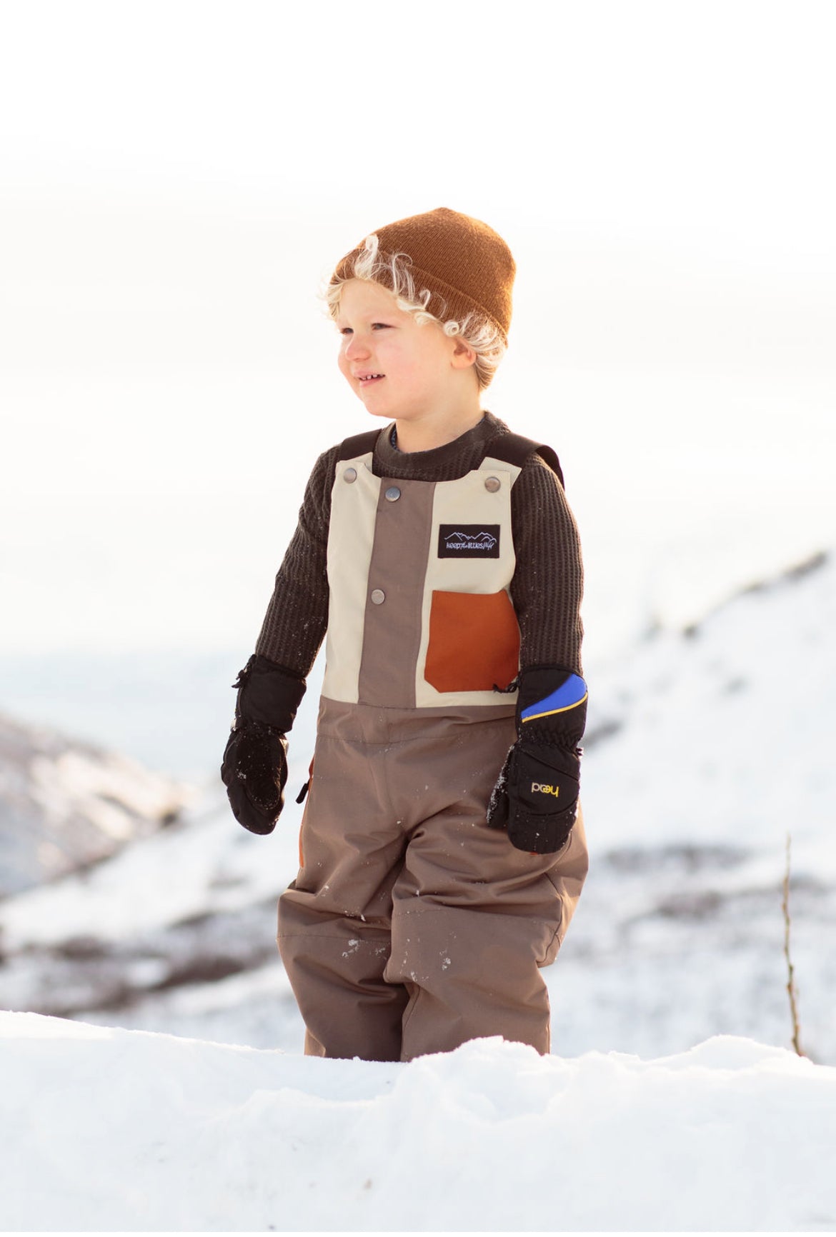 Waterproof Adjustable Snow Bib for Youth and Toddler