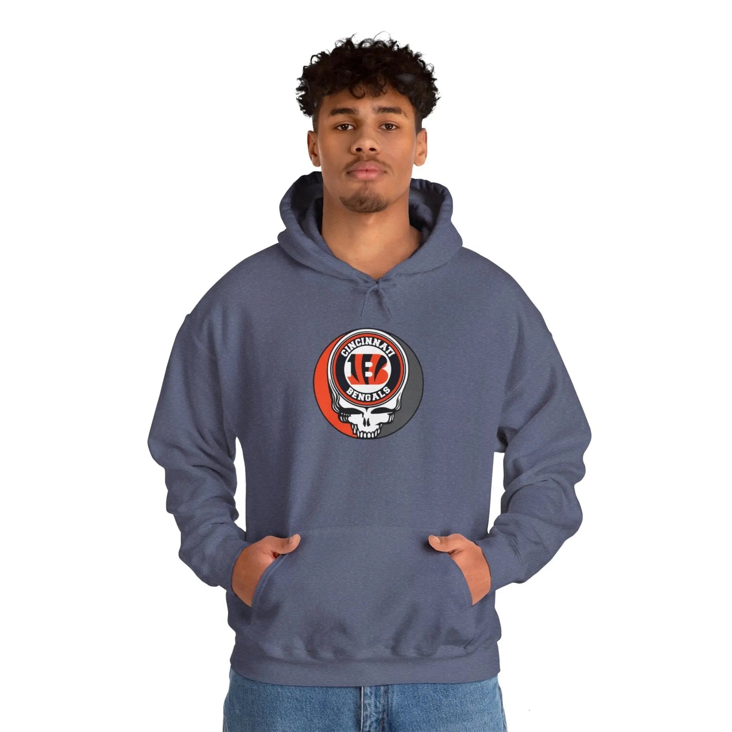Gridiron Collection Cincinnati Bengals Grateful Dead Steal Your Face Unisex Hoodie