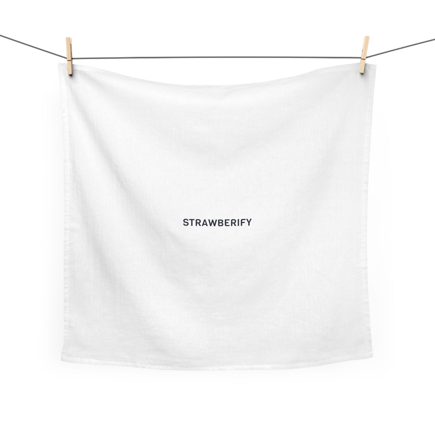 Modern Kitchen Tea Towel - 'Strawberify' Minimalist Design