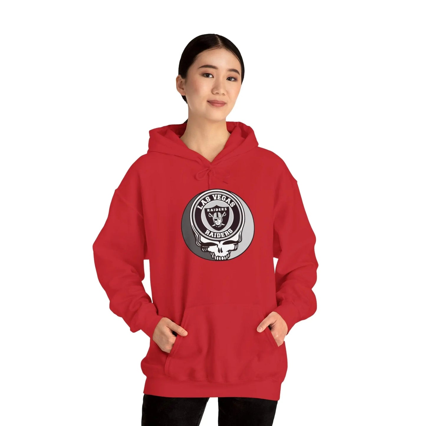 Las Vegas Raiders Grateful Dead Hoodie Medium-Heavy Fabric The Gridiron Collection