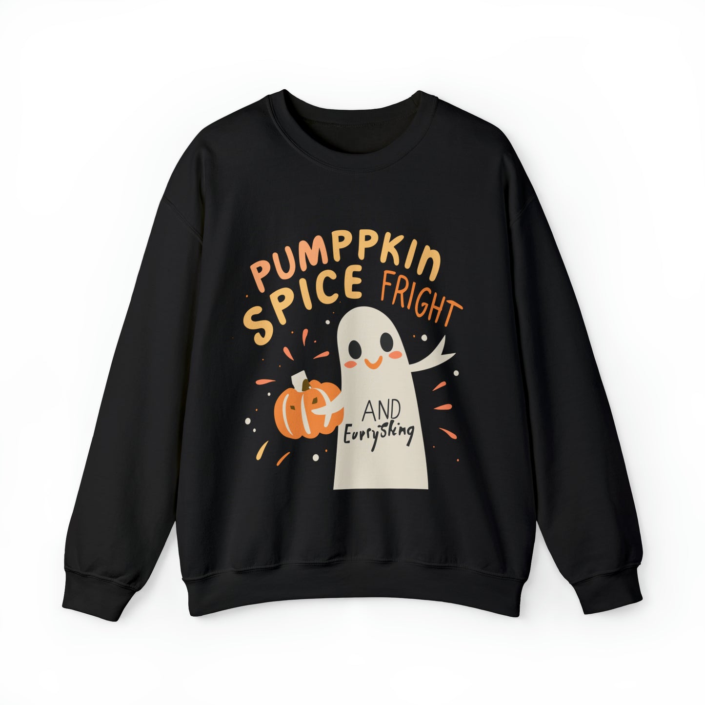 Pumppkin Spice Fright Sweatshirt, Spooky Season Halloween Sweatshirt, Winter Sweatshirt, Spooky Sweatshirt, Halloween Gifts