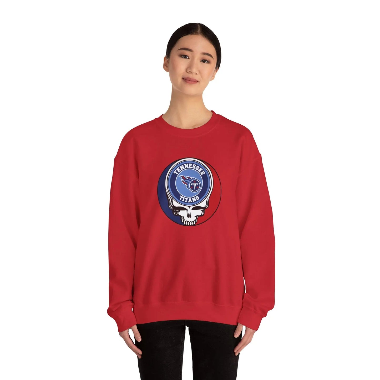 Gridiron Collection Tennessee Titans Grateful Dead Stealie Crewneck Sweatshirt