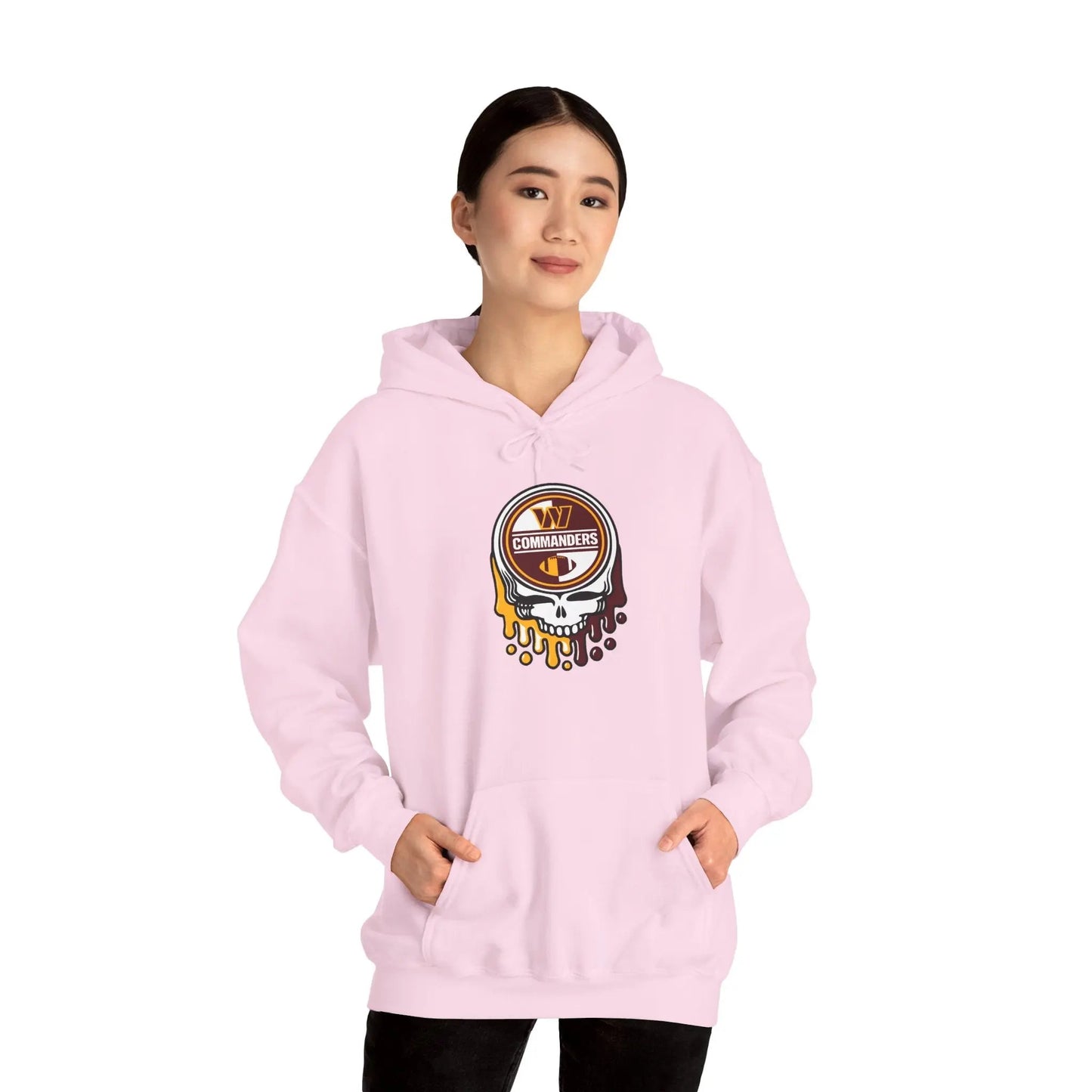 Washington Commanders Grateful Dead Hooded Sweatshirt The Gridiron Collection