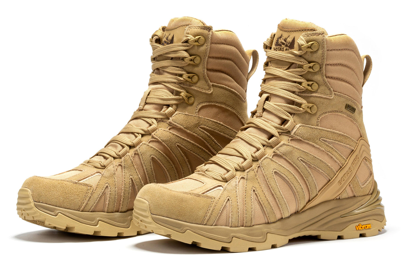 Waterproof 8 Inch Tactical Boots with VIBRAM® Traction Lug Outsole Botas Pro Sand