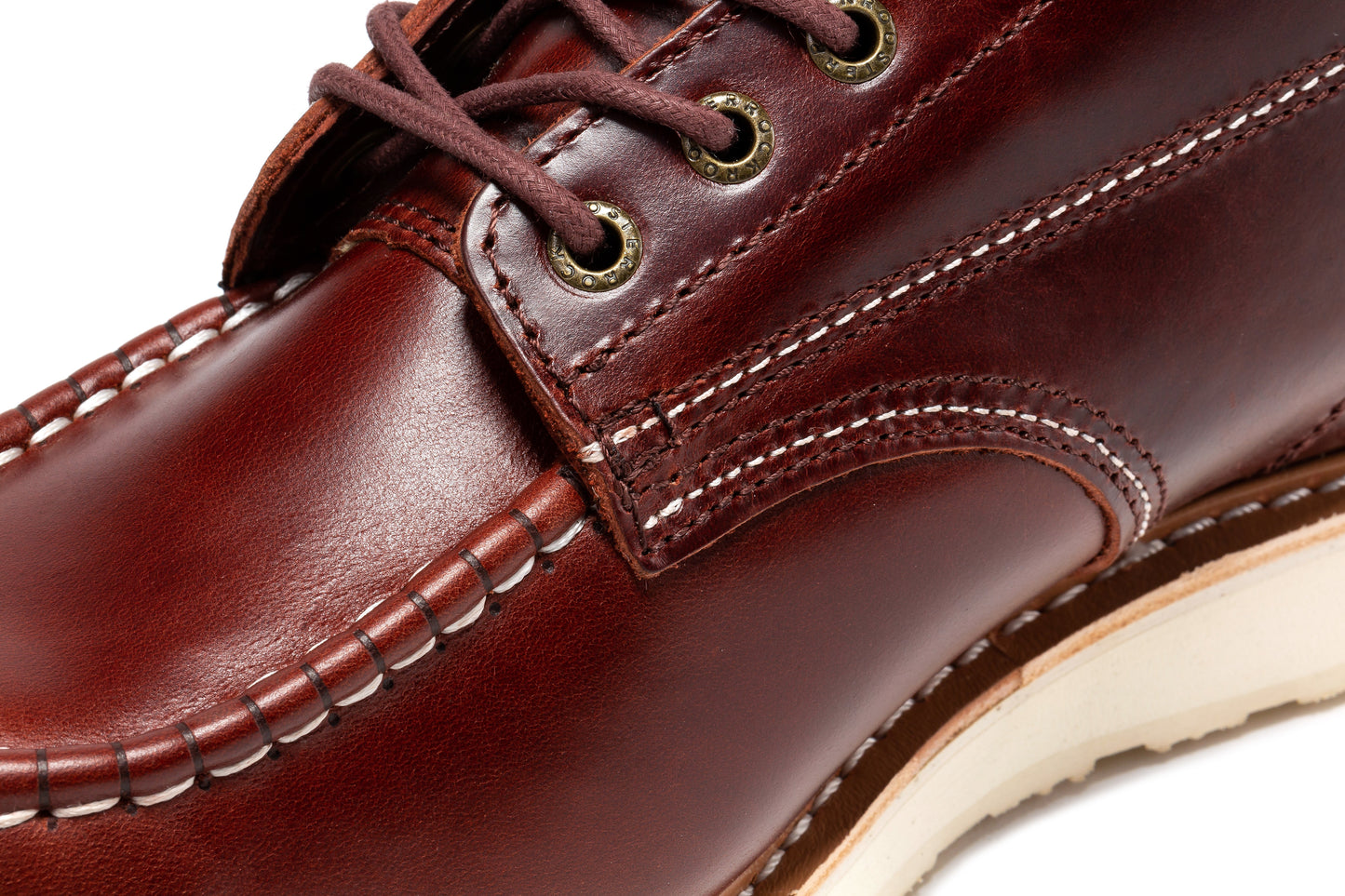 Norwood Cherry Brown Soft Toe 6 inch Wedge Work Boots ROCKROOSTER