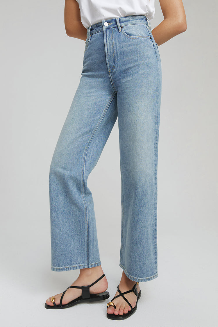Wide Crop High-rise Jeans The Cityer Denim HJ009