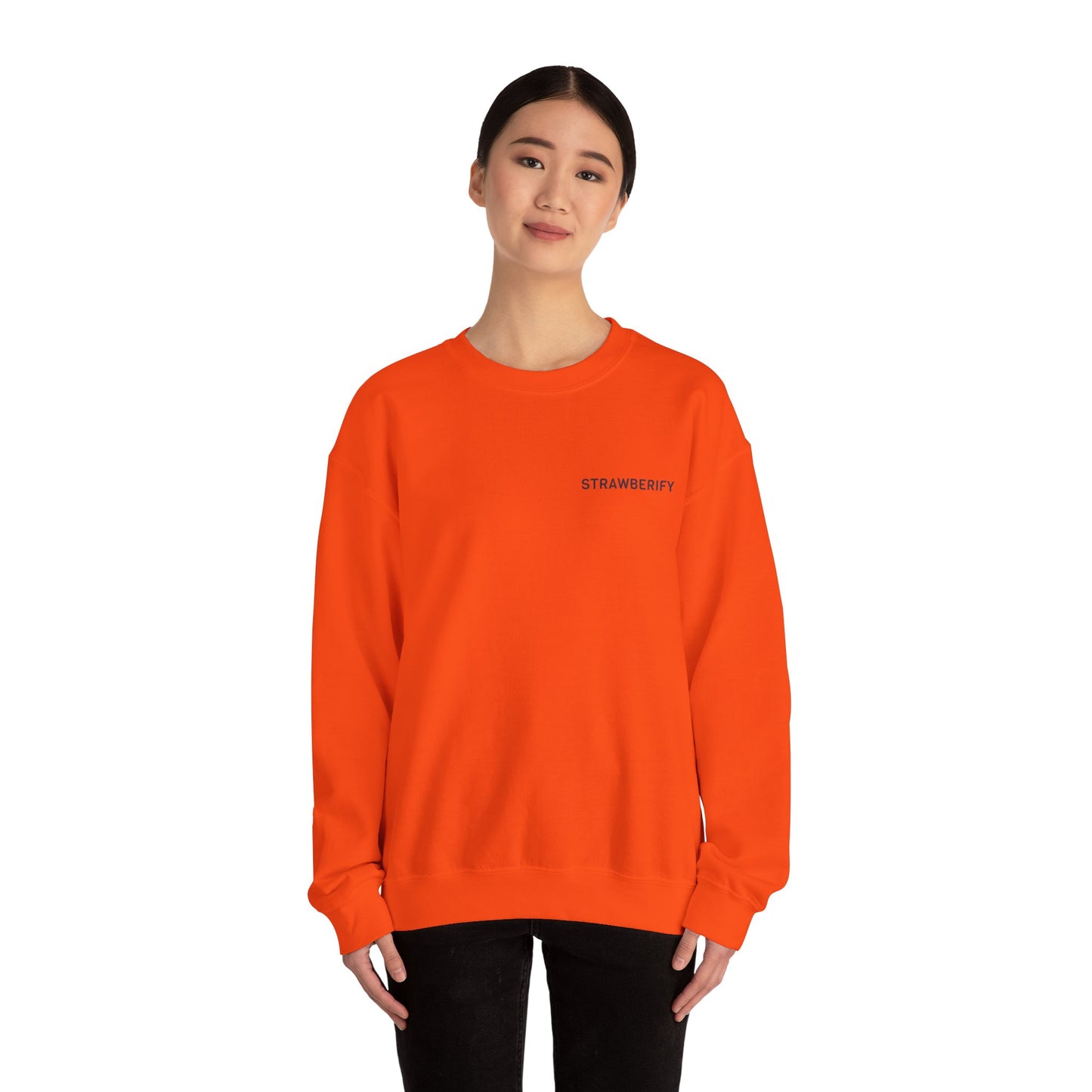Cozy Unisex Crewneck Sweatshirt - 'STRAWBERIFY'