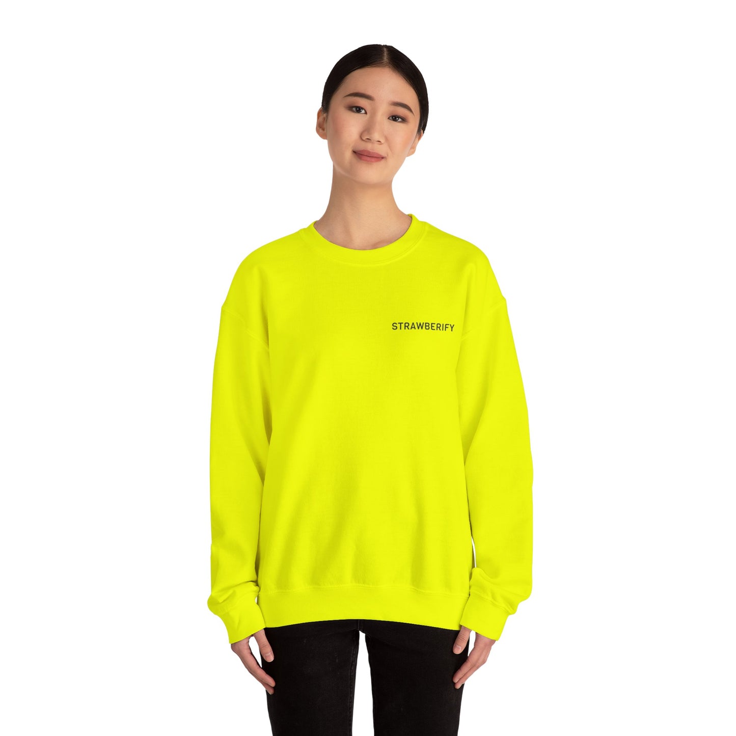 Cozy Unisex Crewneck Sweatshirt - 'STRAWBERIFY'