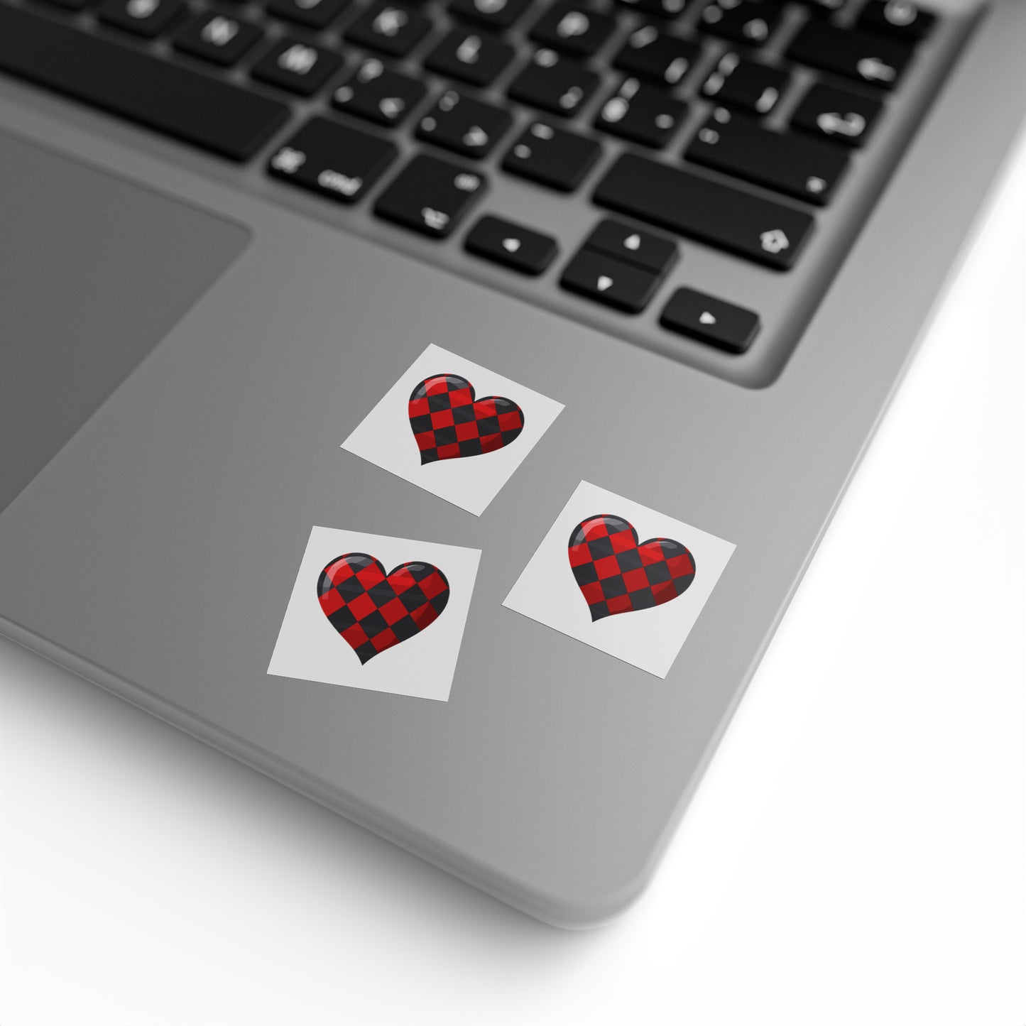 Valentine's heart shape Square Sticker Label Rolls