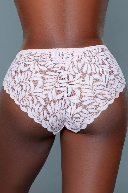 Leaf Pattern Lace Mid-Rise Hipster Panties 3 Pack Livvy