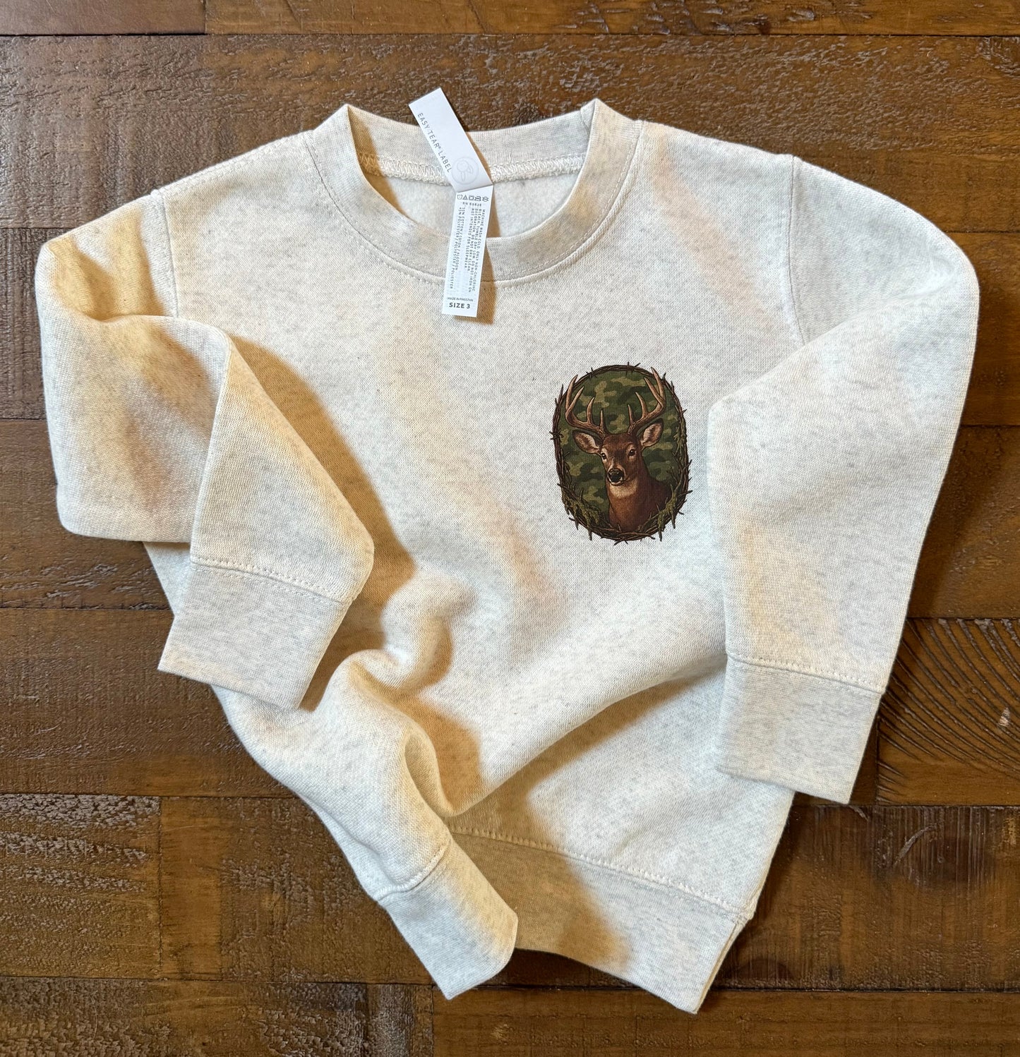 Tiny Hunter Crewneck Youth Toddler Shirt Rabbit Skins LAT