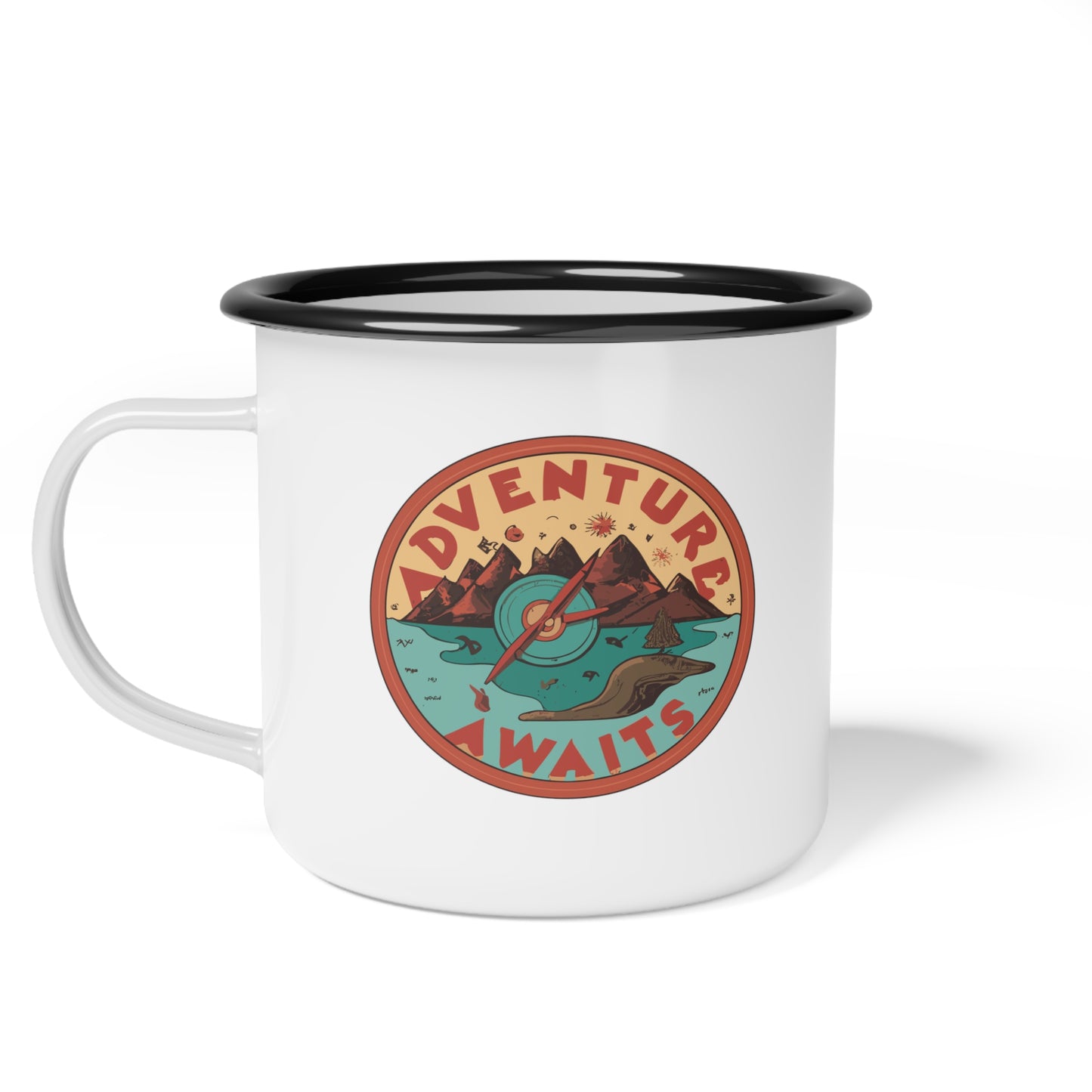 Enamel Camp Cup - Unique Adventure Awaits Travel Mug