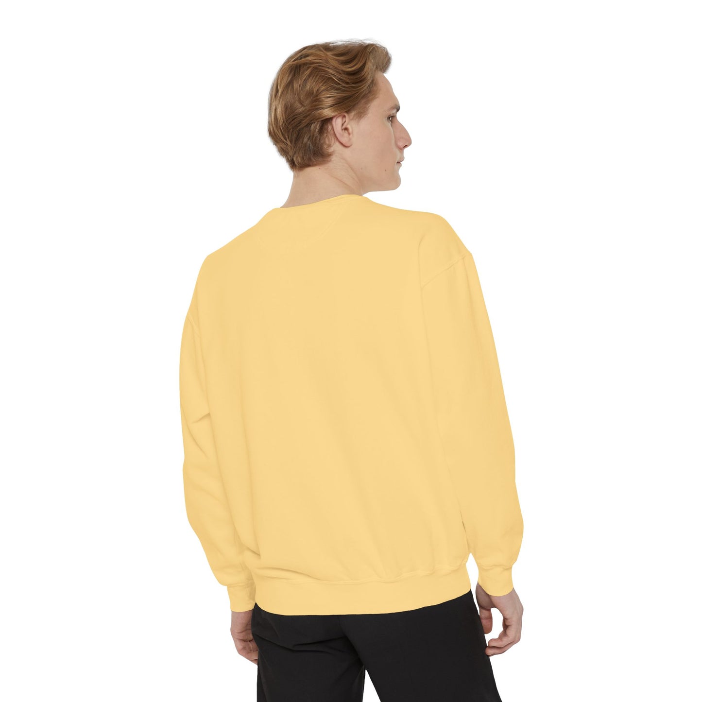 Unisex Garment-Dyed Sweatshirt - Chill Vibes with STRAWBERIFY Text