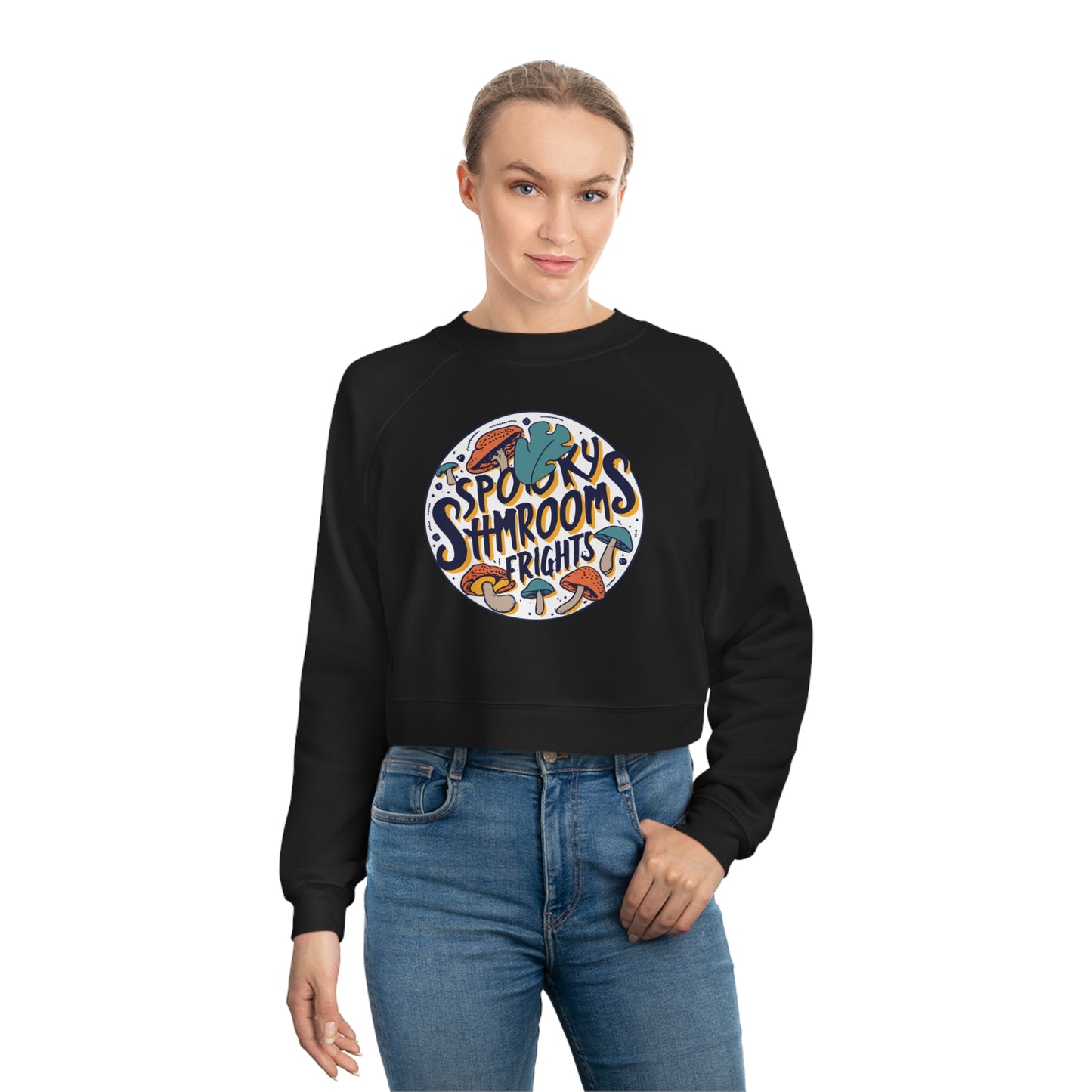 Spooky Shrooms: Fungi Frights Sweatshirt, Unique Mushroom Costume & Spooky Season Halloween Sweatshirt