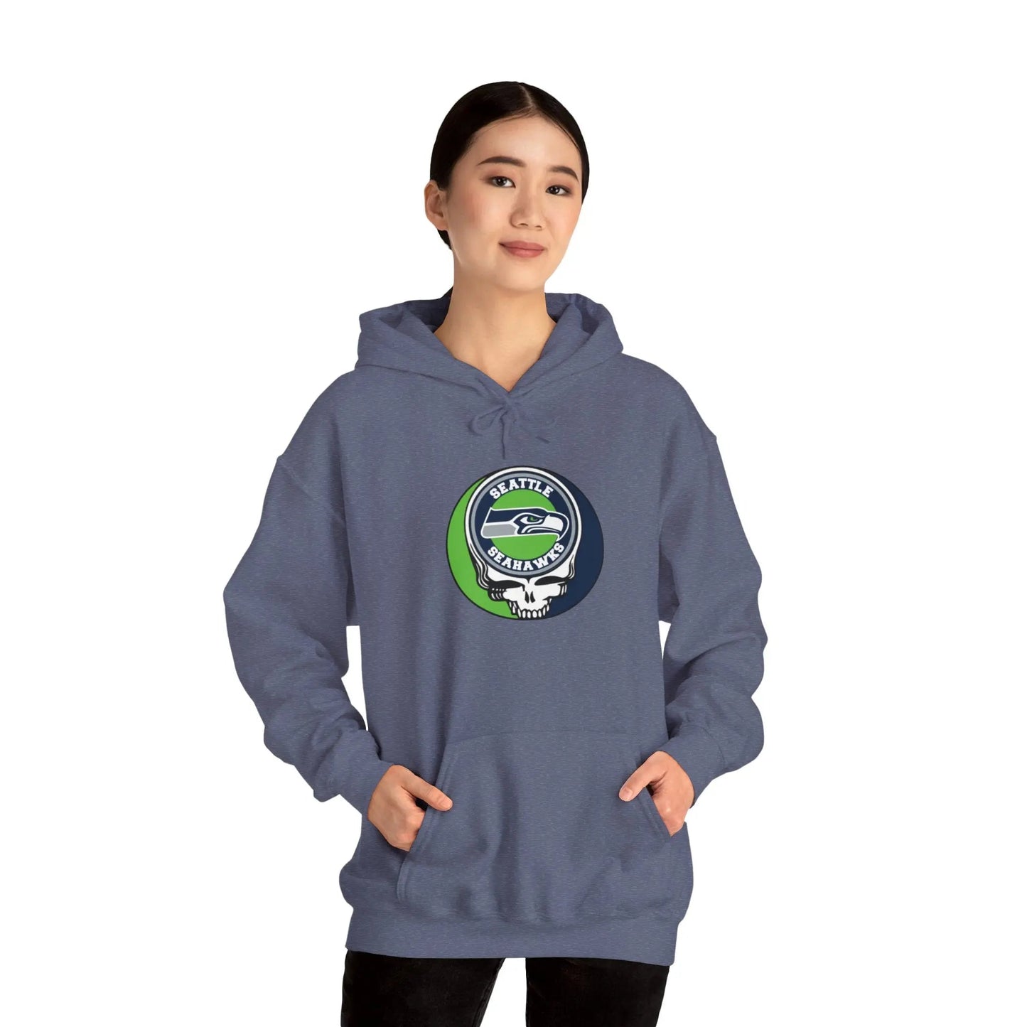 Seattle Seahawks Grateful Dead Hooded Sweatshirt The Gridiron Collection