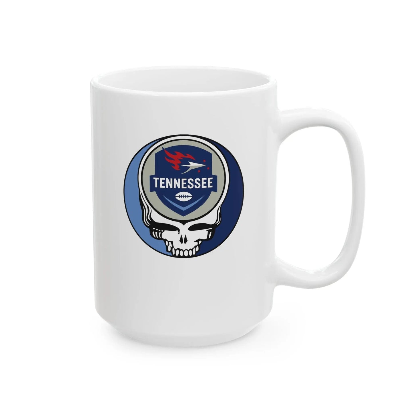 Tennessee Titans Stealie Ceramic Coffee Mug Durable White Ceramic NFL