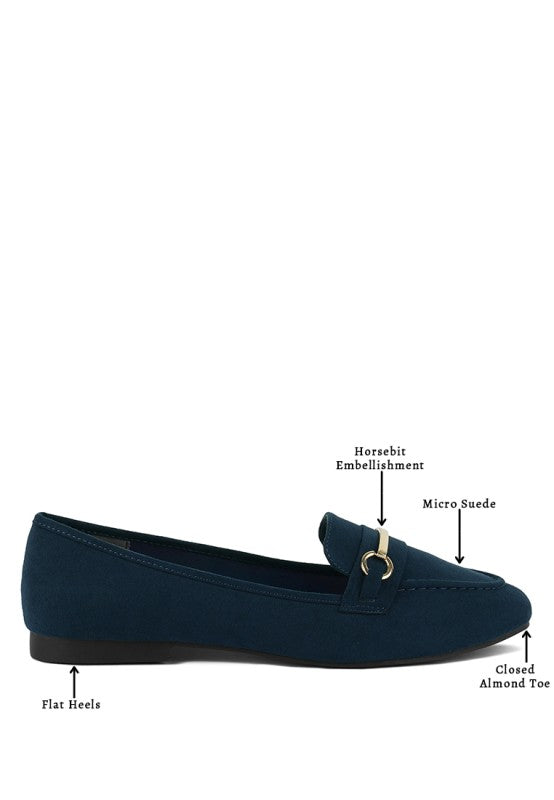 Formal Almond Closed Toe Bit Loafers Masha