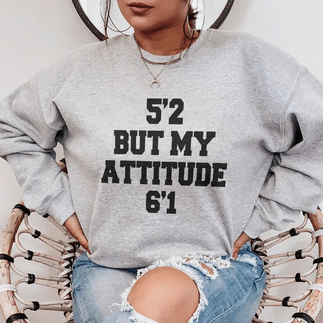 Attitude 6'1 Sweatshirt Classic Fit 5'2 Peachy Sunday
