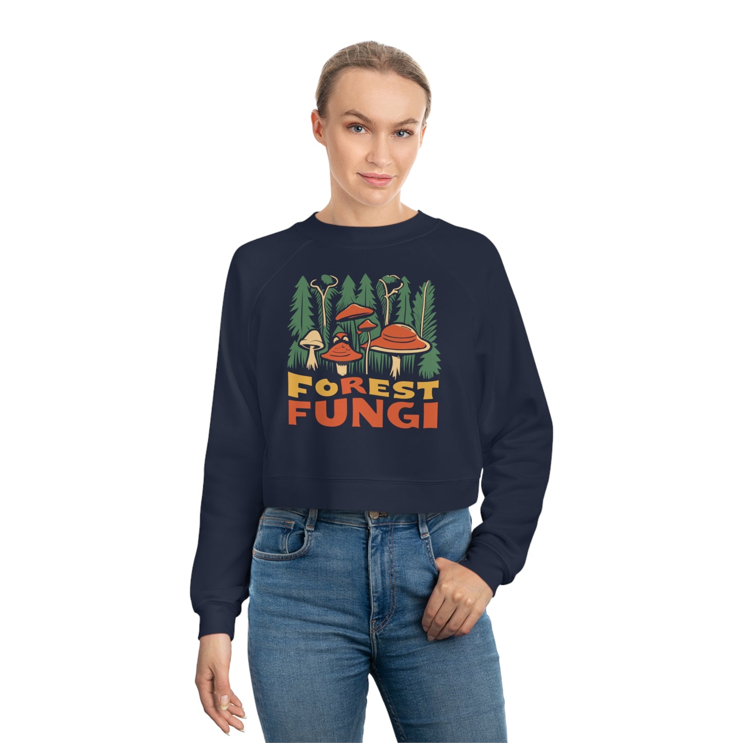 Frightening Forest Fungi Sweatshirt, Unique Mushroom Costume & Spooky Season Halloween Sweatshirt