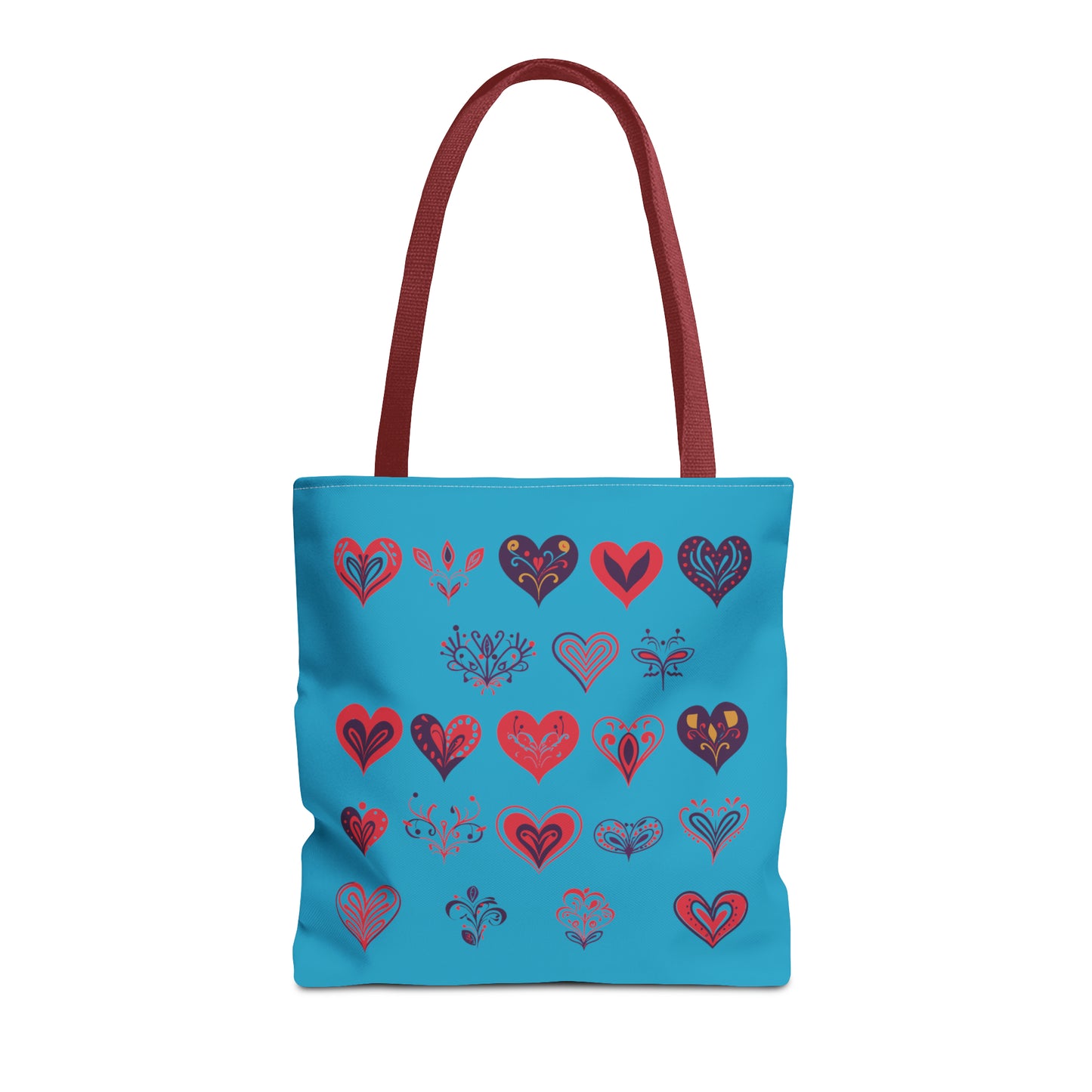 Valentine's Turquoise Tote Bag (AOP)