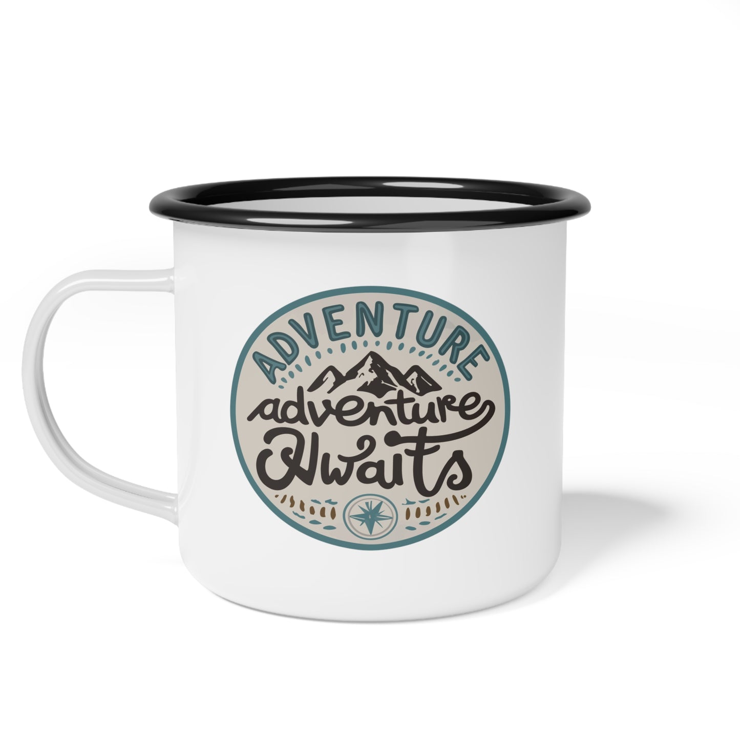 Enamel Camp Cup - Unique Adventure Awaits Travel Mug