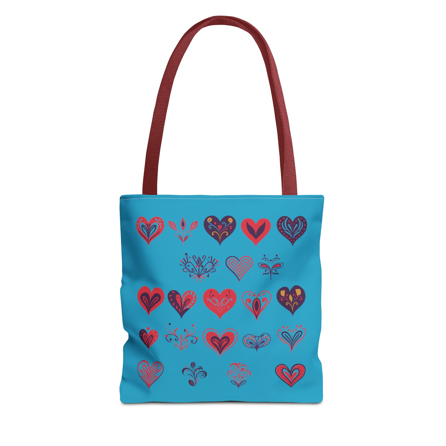 Valentine's Turquoise Tote Bag (AOP)