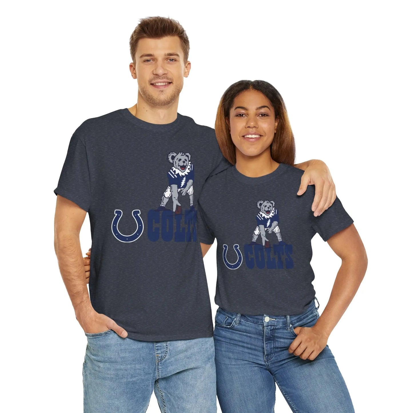 Indianapolis Colts Dancing Bear Grateful Dead T-Shirt The Gridiron Collection