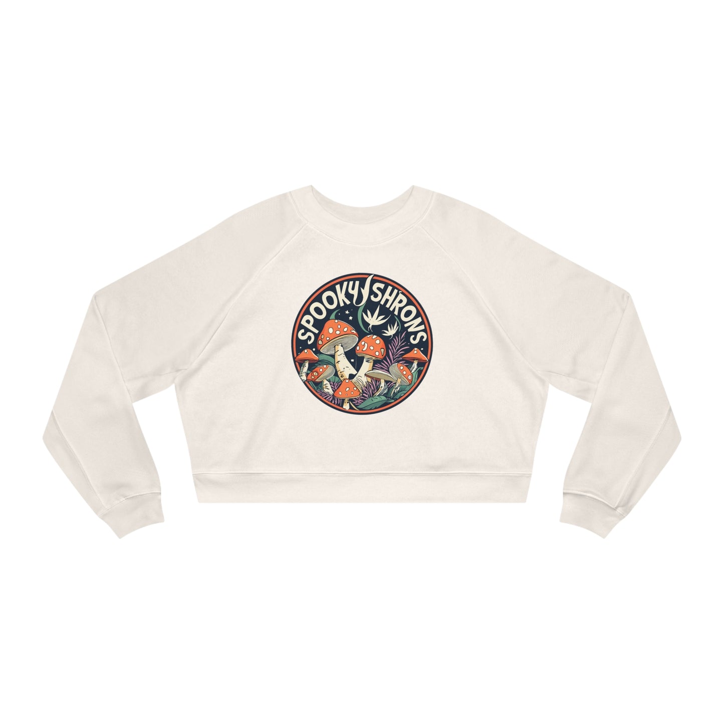 Spooky Shrooms Fungi Frights Sweatshirt, Unique Mushroom Costume & Spooky Season Halloween Sweatshirt