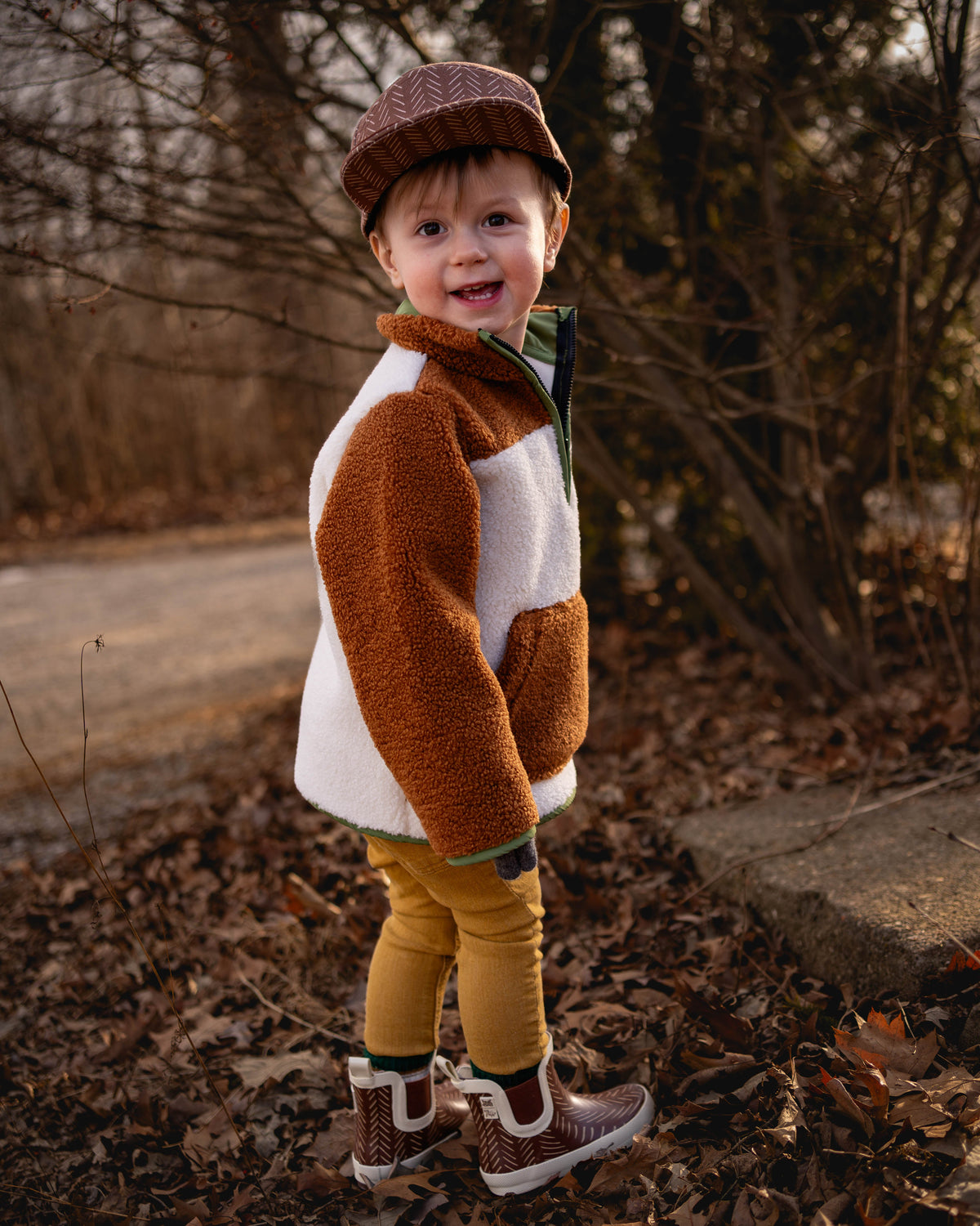 Camel Sherpa Pullover Warm Fleece Pullover