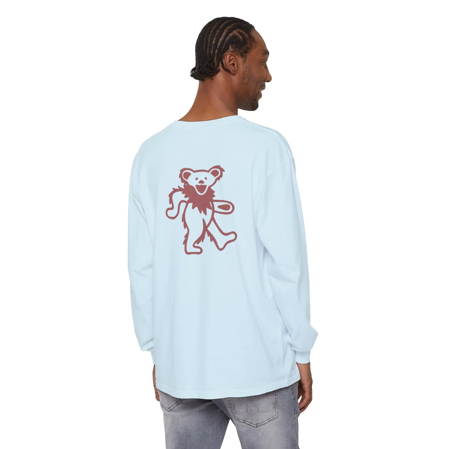 Grateful Dead Dancing Bear Garment-dyed Long Sleeve T-Shirt
