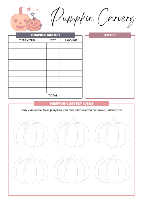 Halloween Party Planner 45-Page Canva Template for Events CYDesignStudio