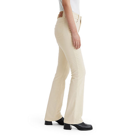 Levi's Size 30 725 High Rise Bootcut Corduroy Cream Pants