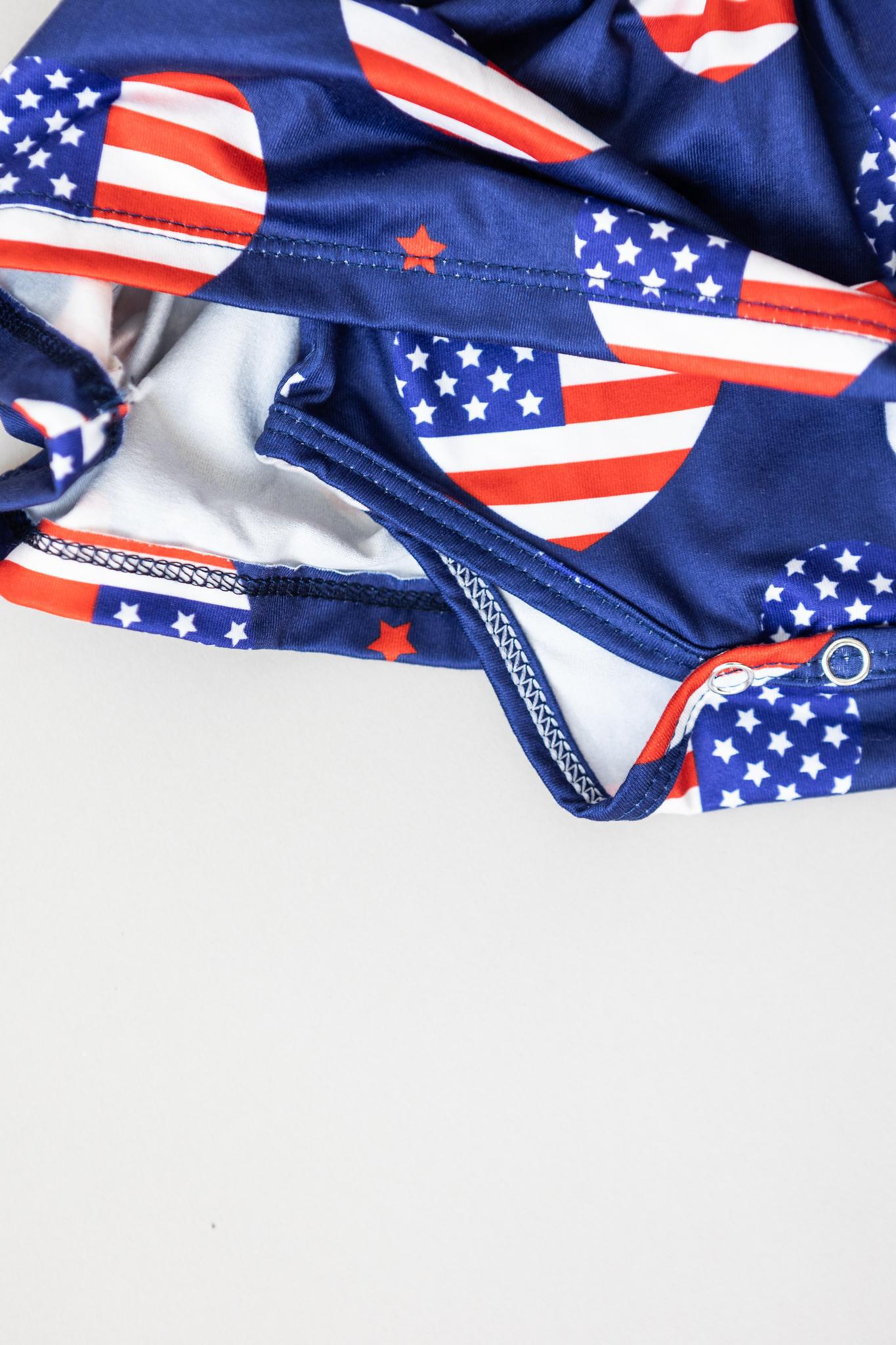 Twirl Bodysuit Short Sleeve I Heart the USA Mila & Rose