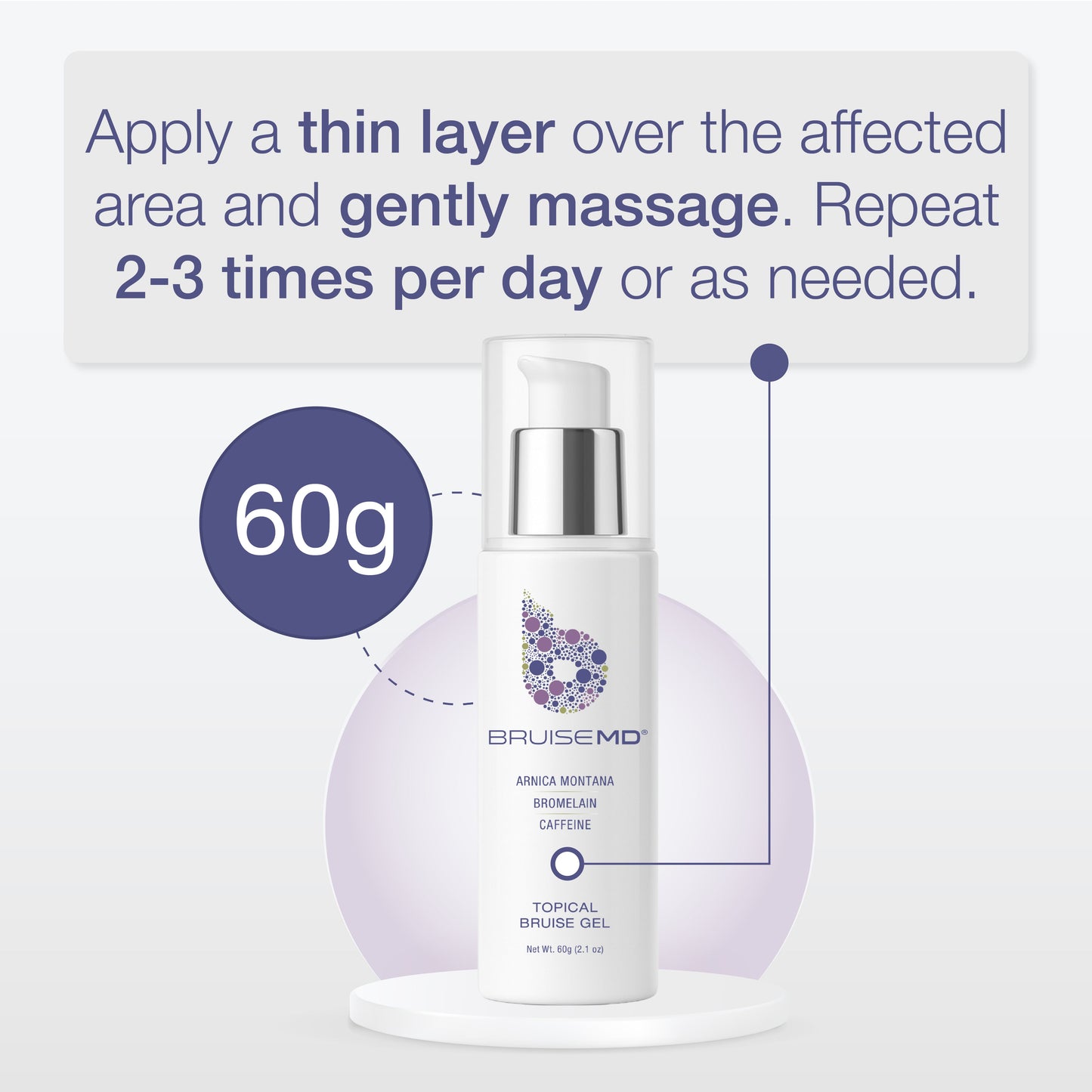 Topical Bruise Gel with Arnica and Caffeine BruiseMD