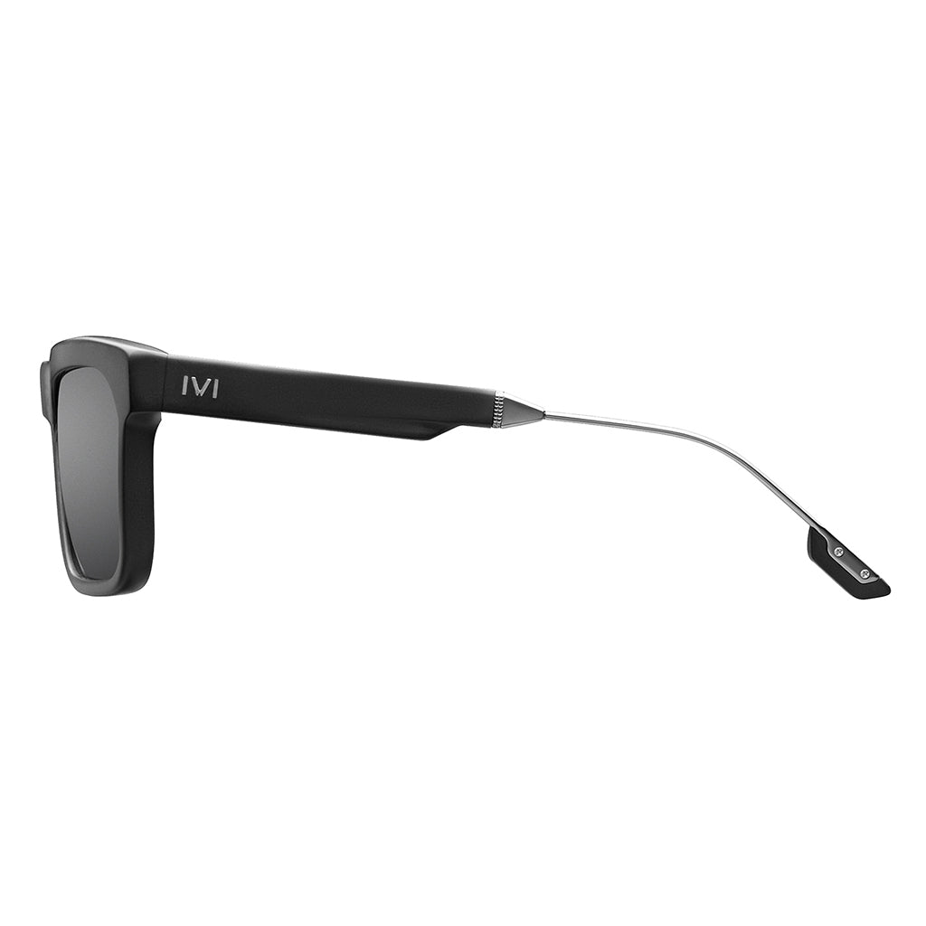 Matte Black Polished Gunmetal Grey AR Polarized Lens Sunglasses Deano IVI